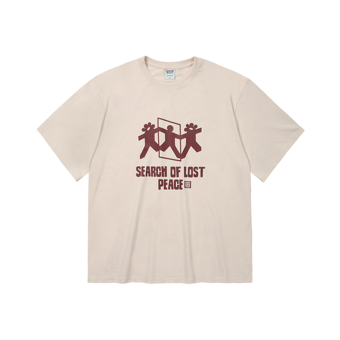 KNT25T004BEG Knowwave Peace Tee Beige