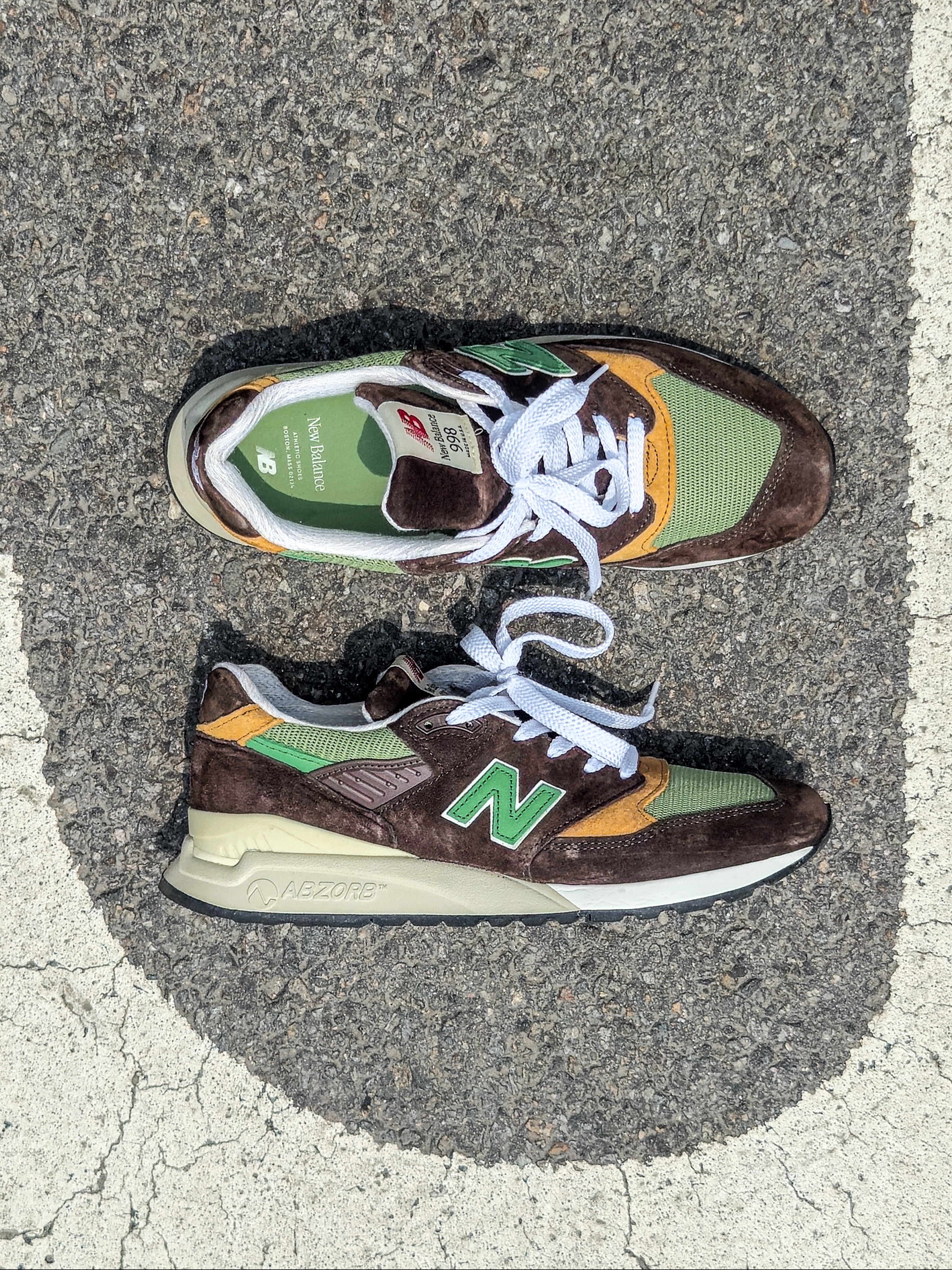 New Balance 998 Made in USA Brown 착용 스타일