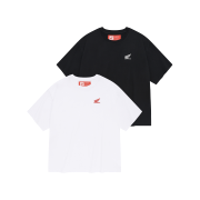 Honda 2Pack Original Wing Logo Short Sleeve White / Black