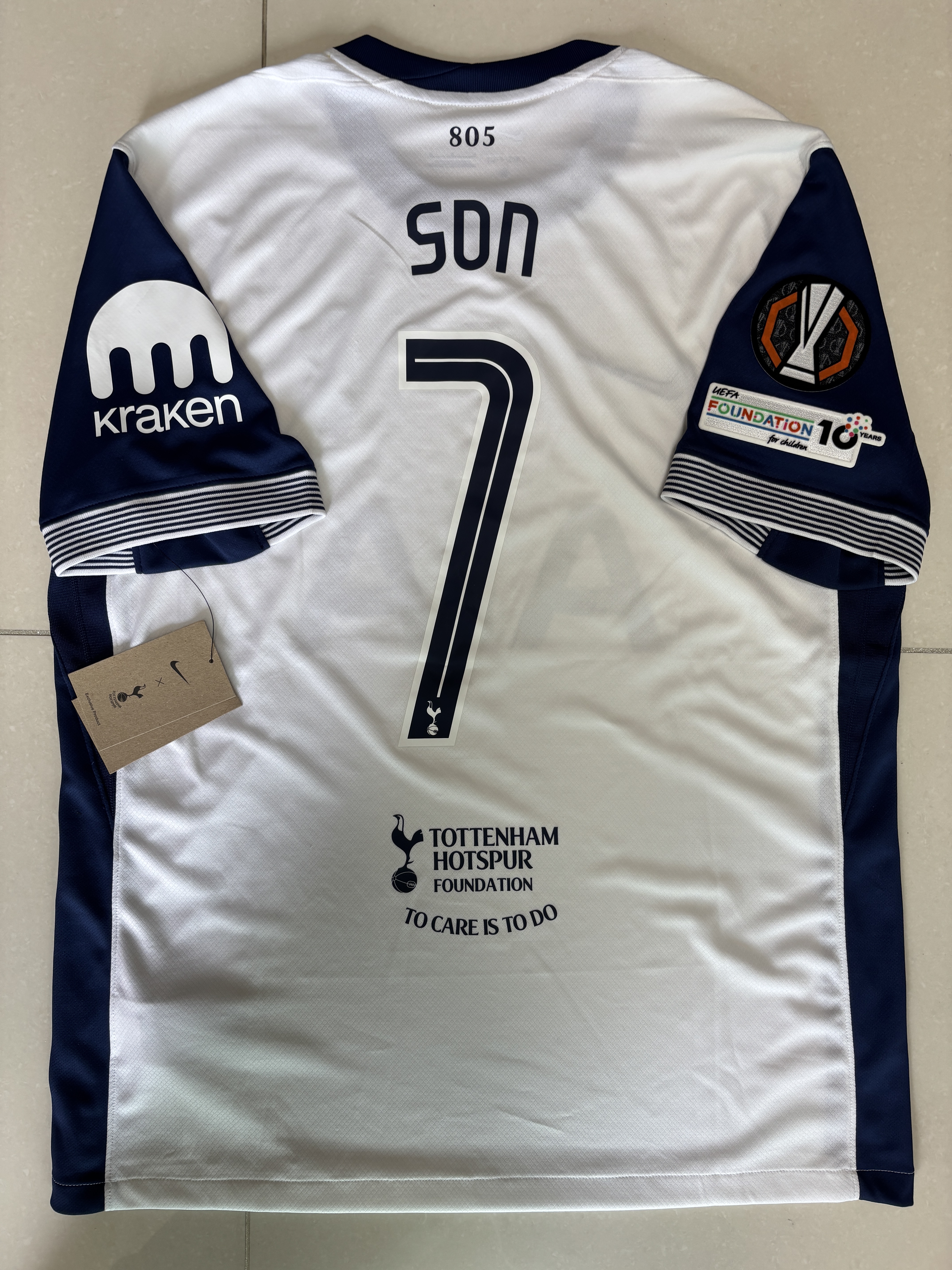 Nike Tottenham Hotspur 2024/25 Dri-Fit Stadium Home Jersey White (Non Marking Ver.) 착용 스타일 - 2