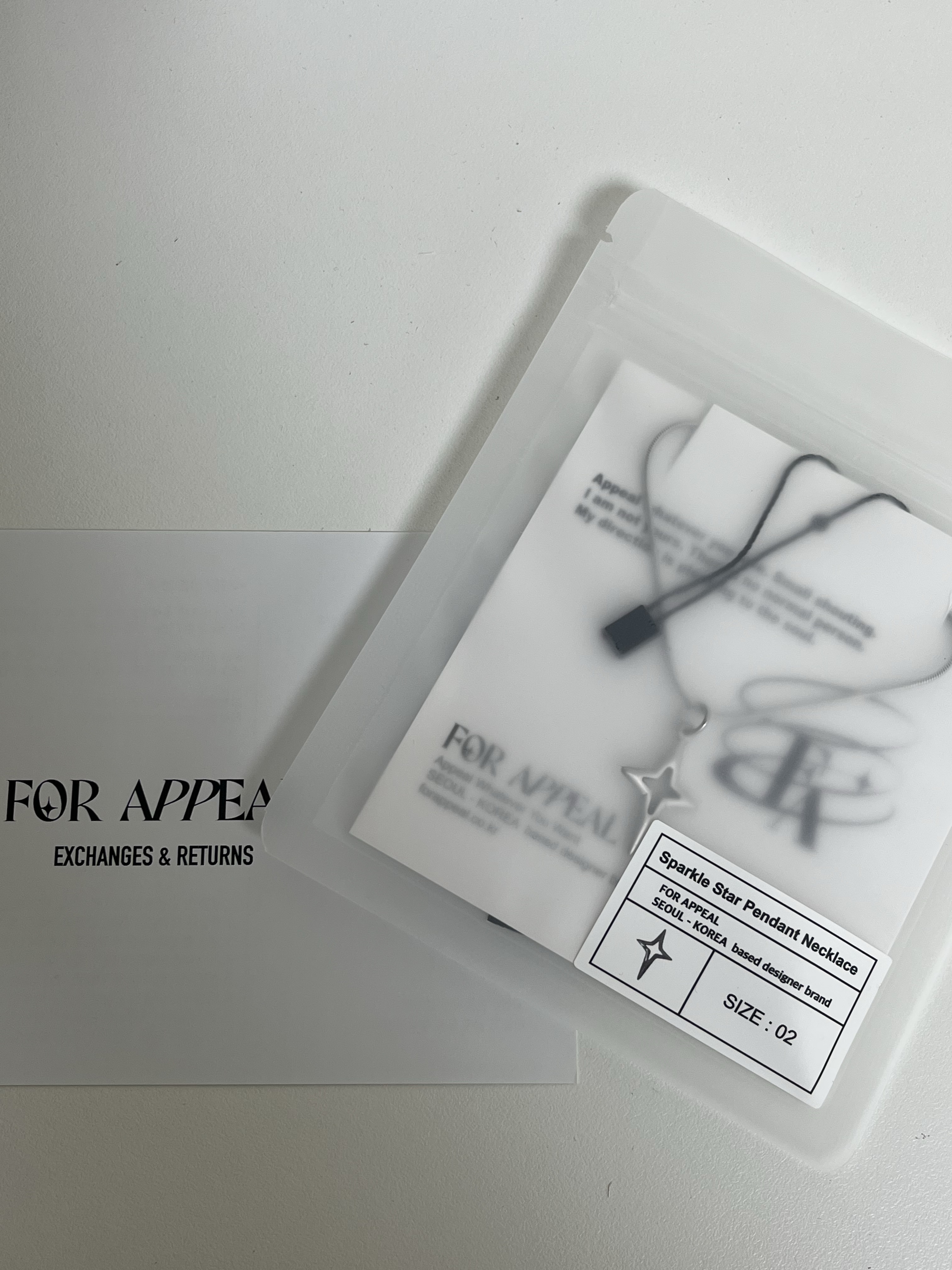 For Appeal Sparkle Star Pendant Necklace 착용 스타일