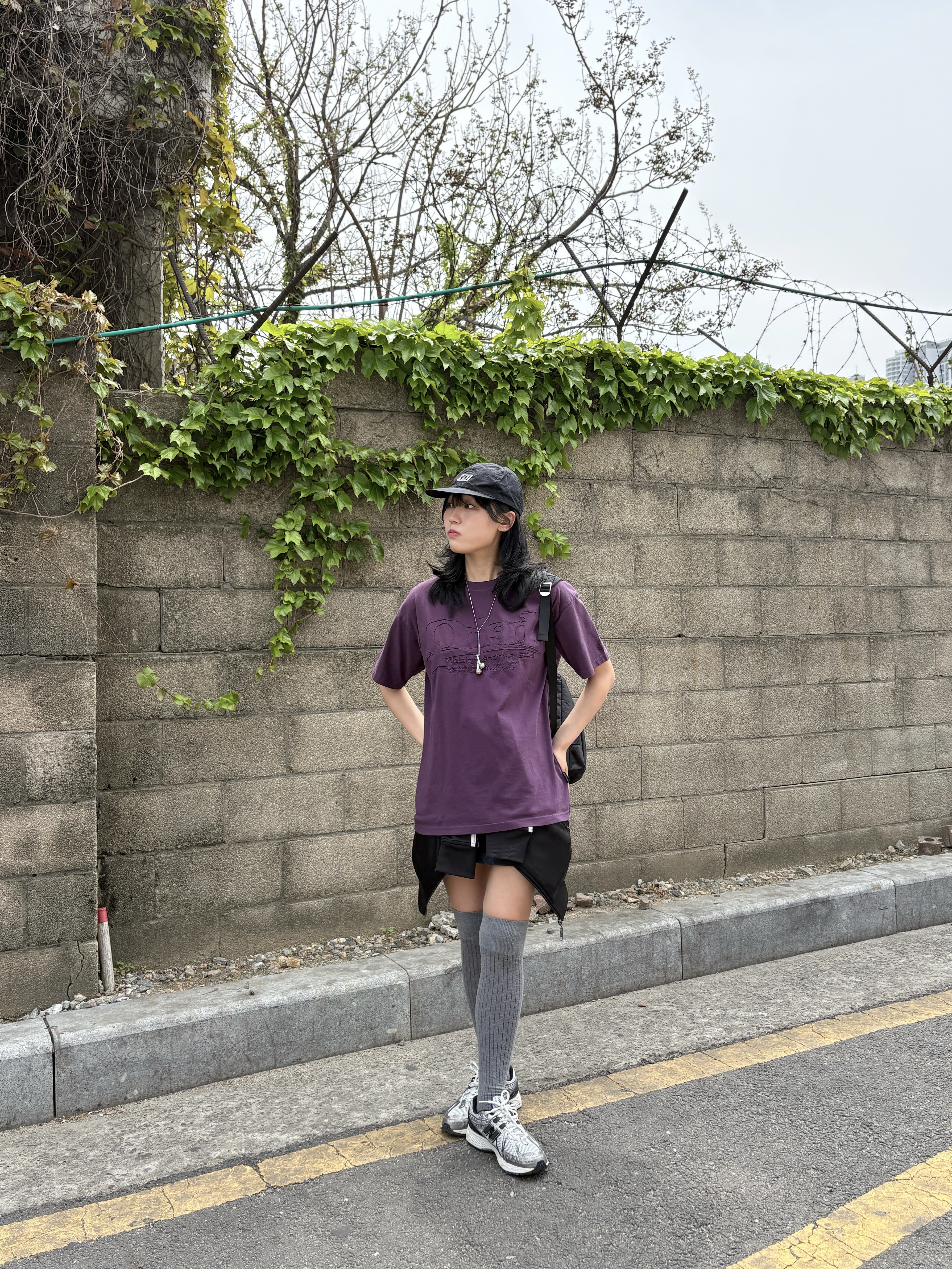 Bubilian Anavar Backpack Black, (W) Matin Kim Over Knee Socks White ์ฐฉ์ฉ ์คํ์ผ - 2