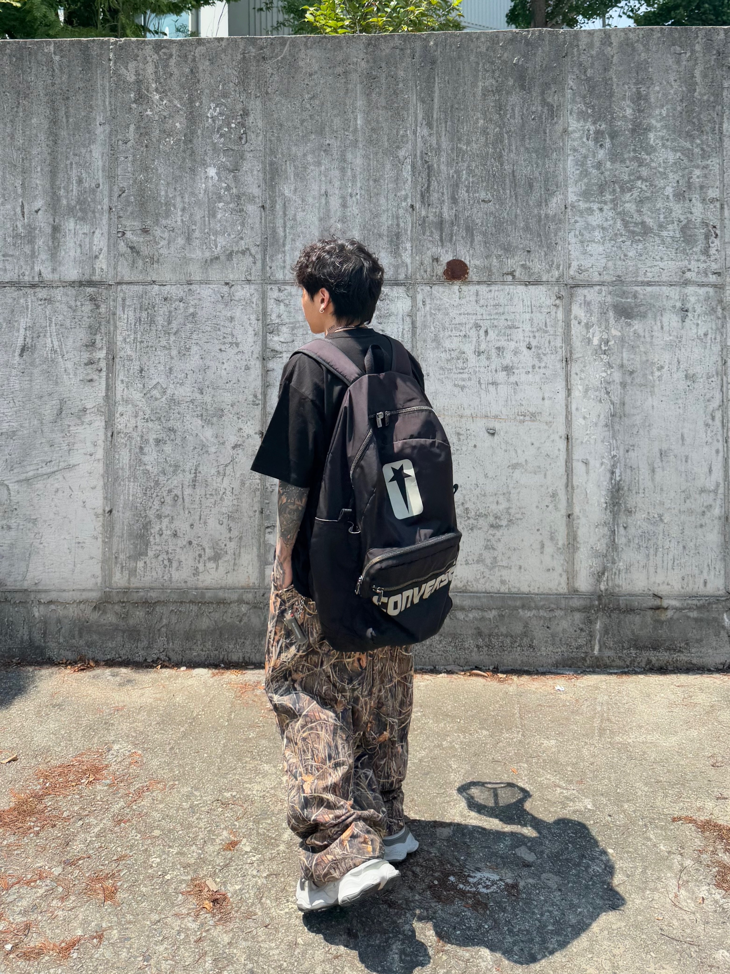 Converse x Drkshdw Oversized Backpack Black, Wapworks Utility 3T Lite Cargo Realtree 착용 스타일 - 7