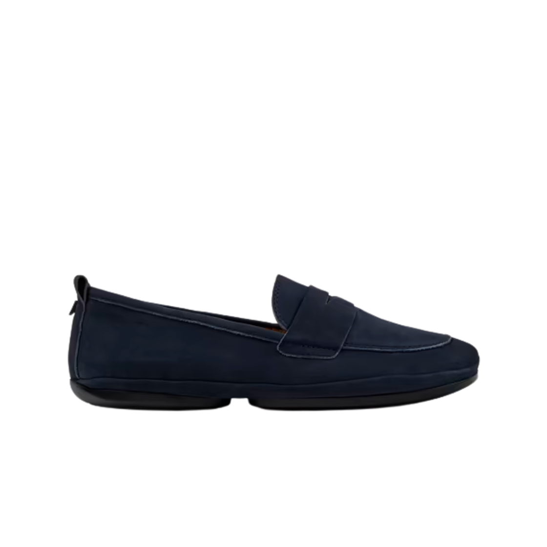 (W) 캠퍼 라이트 누벅 로퍼 블루((W) Camper Right Nubuck Loafers Blue) - 1