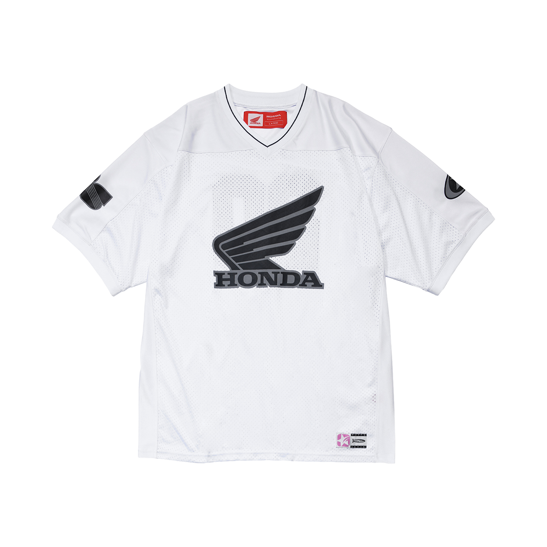 혼다 오리지널 윙 로고 메쉬 티셔츠 화이트