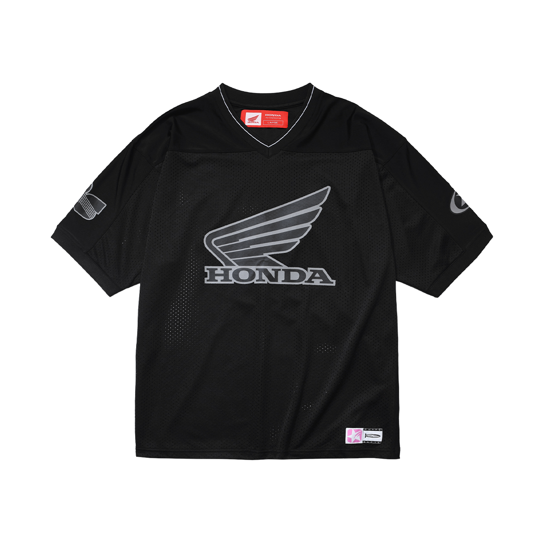 혼다 오리지널 윙 로고 메쉬 티셔츠 블랙 | HONDA MOTORCYCLE