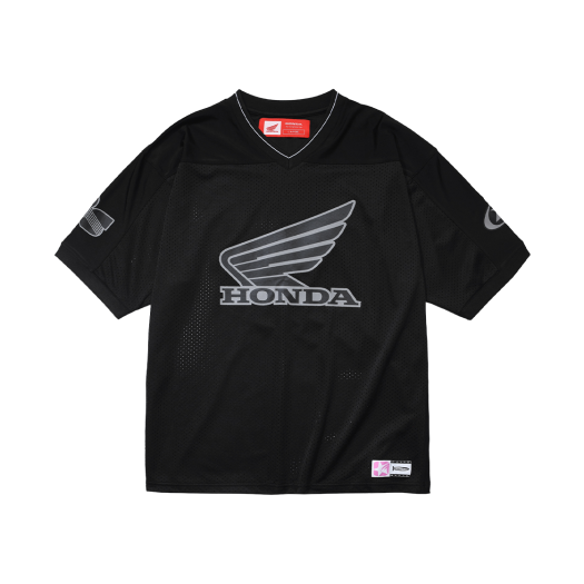HEM1SS170ABK / HFM1SS170SBK Honda Original Wing Logo Mesh T-Shirt Black