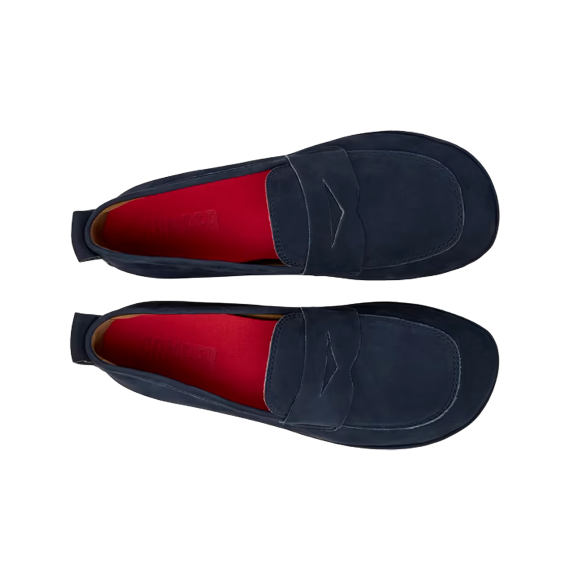 (W) 캠퍼 라이트 누벅 로퍼 블루((W) Camper Right Nubuck Loafers Blue) - 2