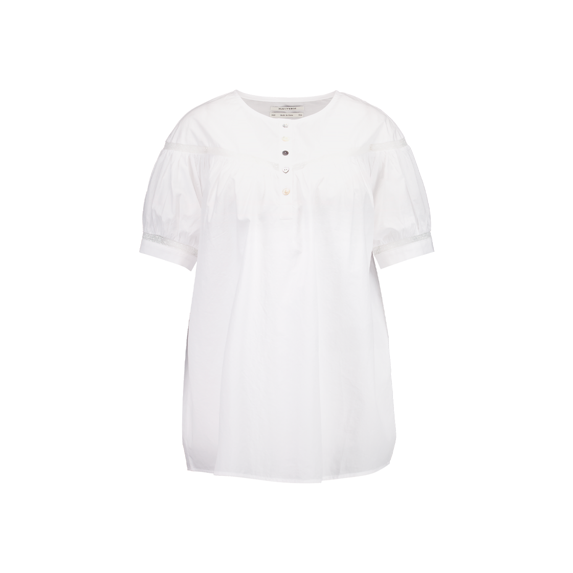 나비버스 하즈키 블라우스 화이트