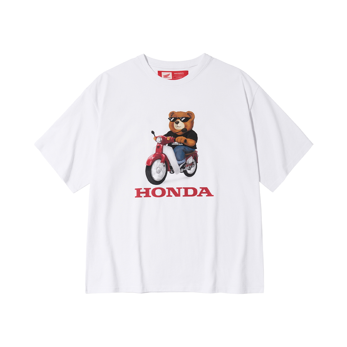 HEM1SS333BWH / HFM1SS333SWH Honda Bear T-Shirt White - 대표 이미지 #1