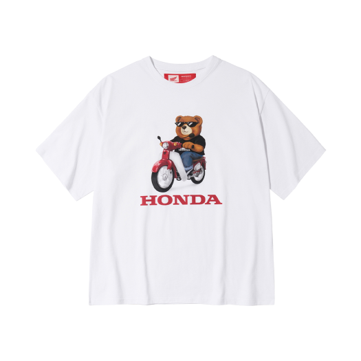 HEM1SS333BWH / HFM1SS333SWH Honda Bear T-Shirt White