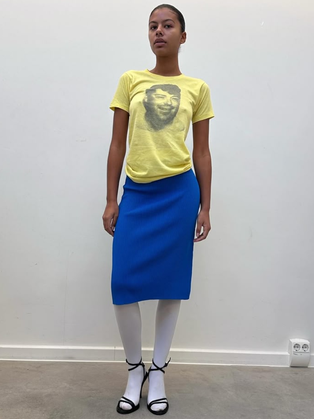 Stussy x Martine Rose Collage Pigment Dyed T-Shirt Lemon, Palace x Adidas Stan Smith T-Shirt Yellow - 21SS 착용 스타일 - 2