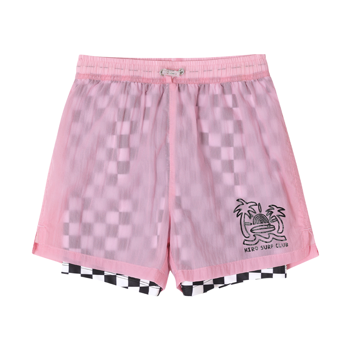 (키즈) 히로 레이어드 신세틱 쇼츠 핑크((Kids) Hiro Layered Synthetic Shorts Pink)