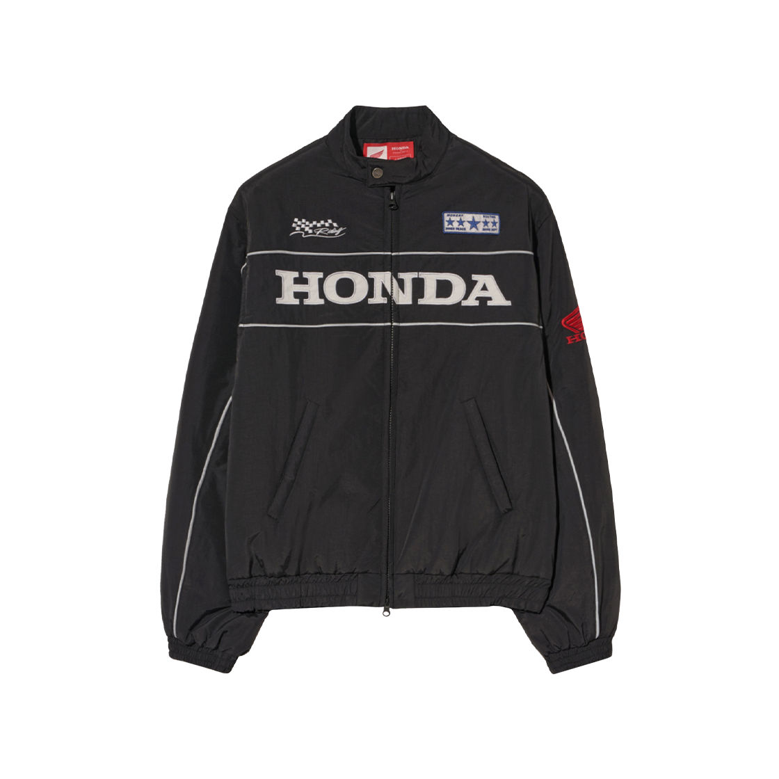 HEF1JK305ABK Honda Motorcycle Piping Blouson Black - 대표 이미지 #1