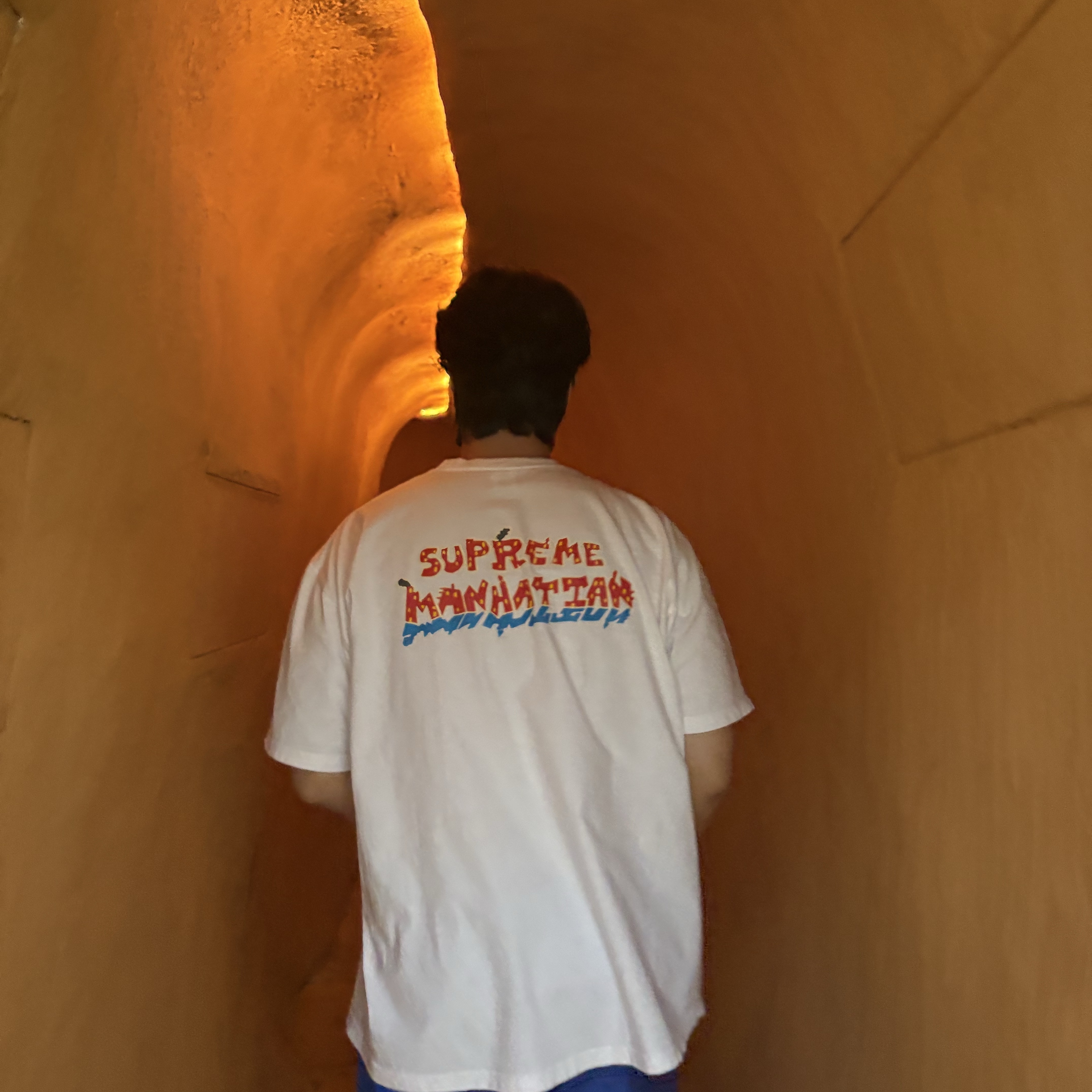 Supreme Manhattan T-Shirt White - 22SS, Nike x Stussy Water Short Hyper Royal (FZ5761-405) 착용 스타일 - 1