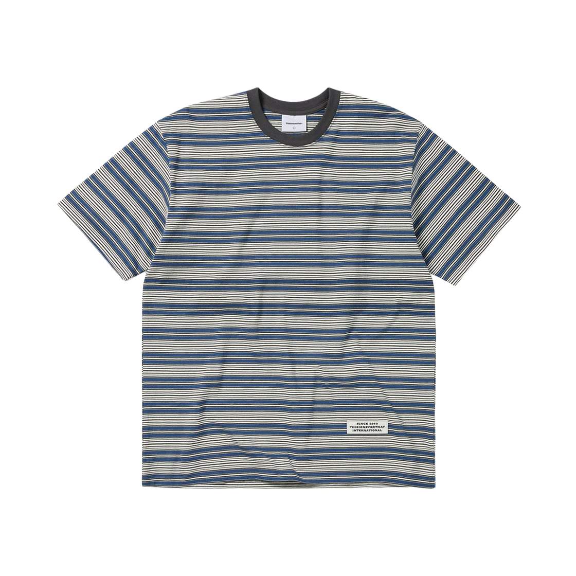 디스이즈네버댓 스트라이프 티셔츠 블루(Thisisneverthat Striped T-Shirt Blue)