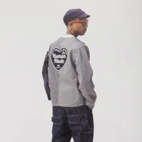 Human Made Engineer Jacket Indigo 착용 스타일