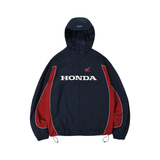 HFS1JK305ABL Honda Hoodie Cap Track Jacket_Blue