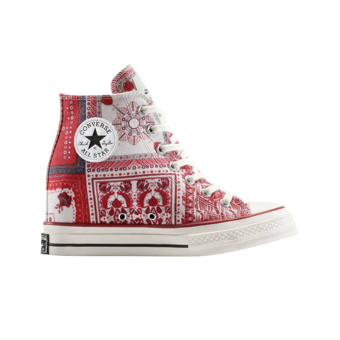 A14802C (W) Converse x Isabel Marant Chuck 70 Wedge Hi Vanilla Ice Red