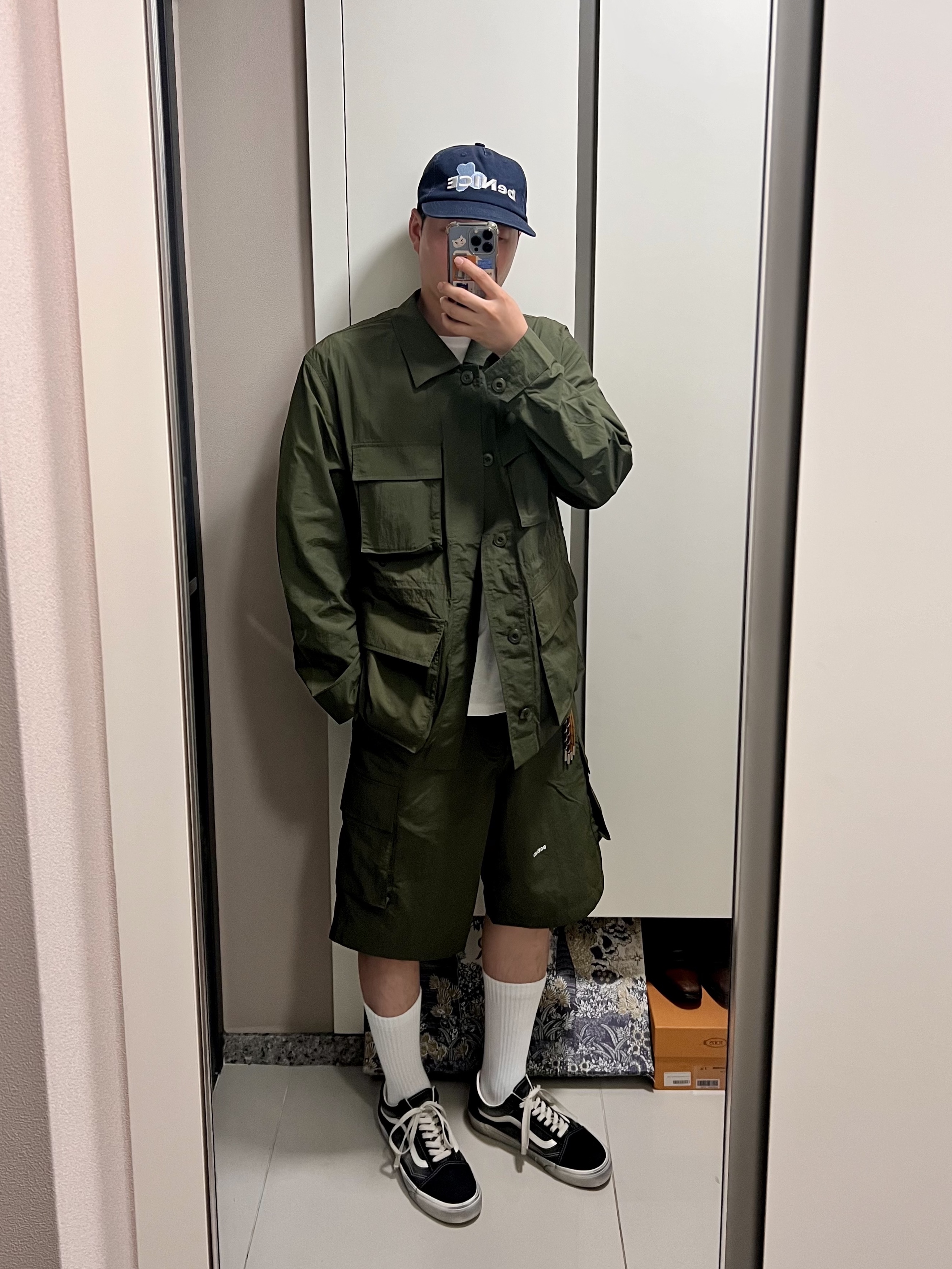 Vans Old Skool Wave Washed Black 착용 스타일