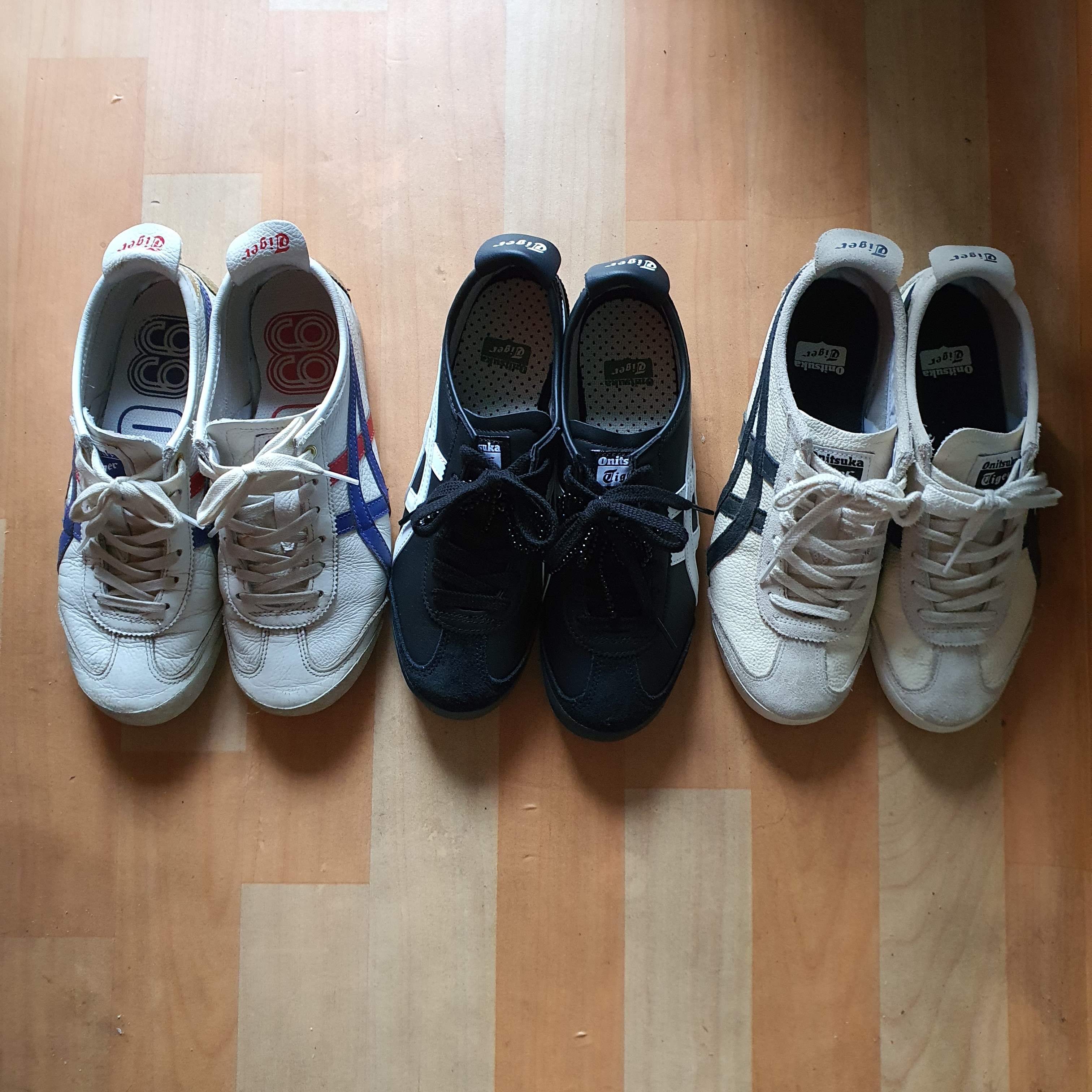 Onitsuka Tiger Mexico 66 Black White, Onitsuka Tiger Mexico 66 Vintage White Black 착용 스타일