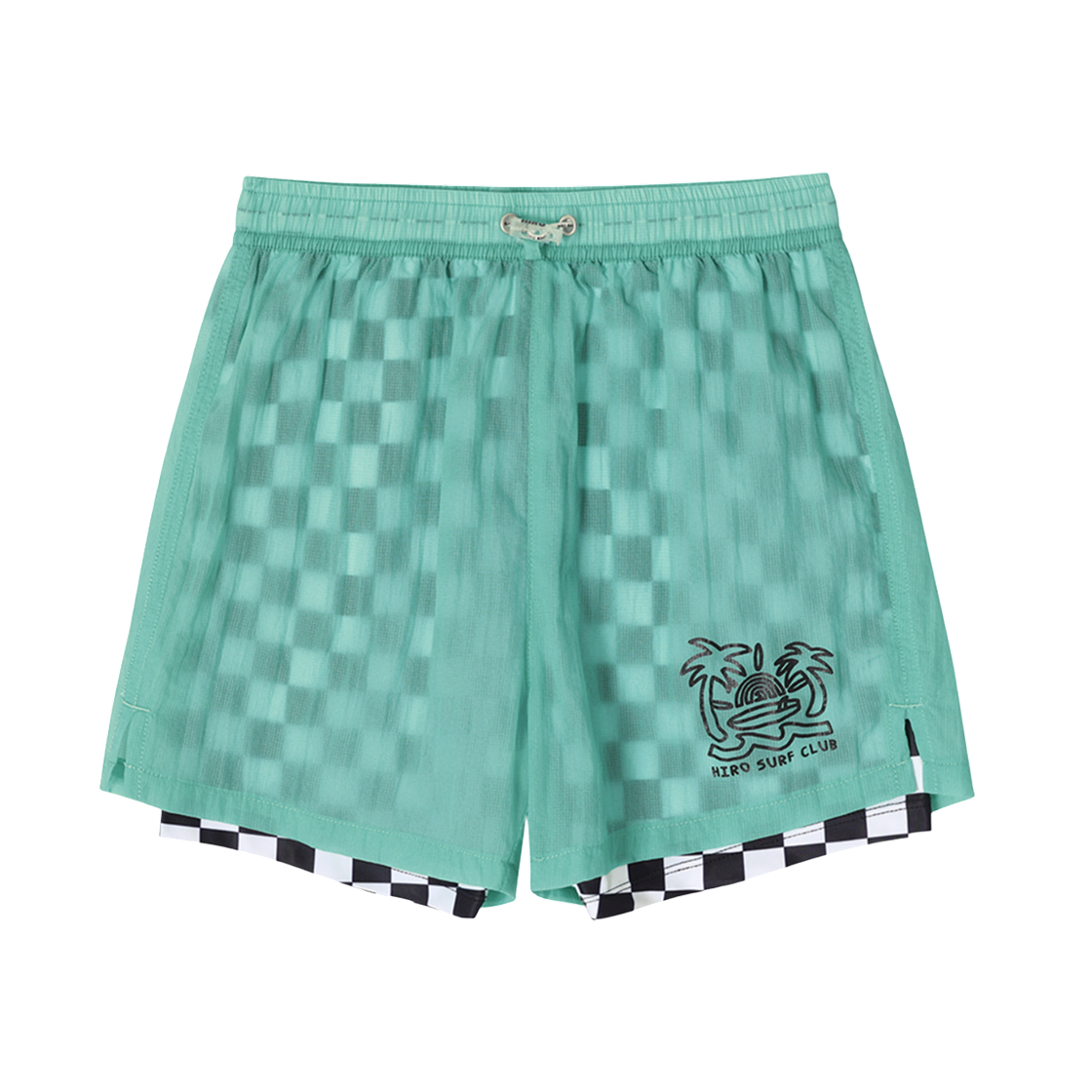 (키즈) 히로 레이어드 신세틱 쇼츠 민트((Kids) Hiro Layered Synthetic Shorts Mint)