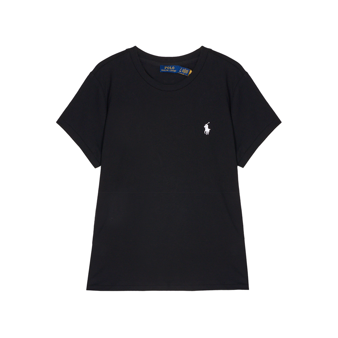 KW5CTSSRL71BK [30% 적립] Polo Ralph Lauren Women Cotton Jersey Crewneck Tee Black - 25FW - 대표 이미지 #1