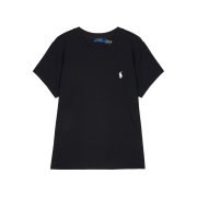 [20% 적립] Polo Ralph Lauren Women Cotton Jersey Crewneck Tee Black - 25FW
