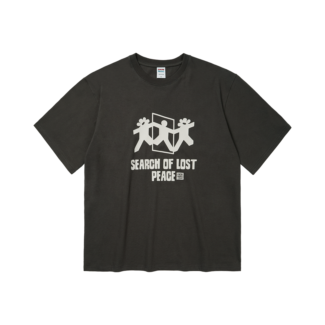 KNT25T004CHC Knowwave Peace Tee Charcoal