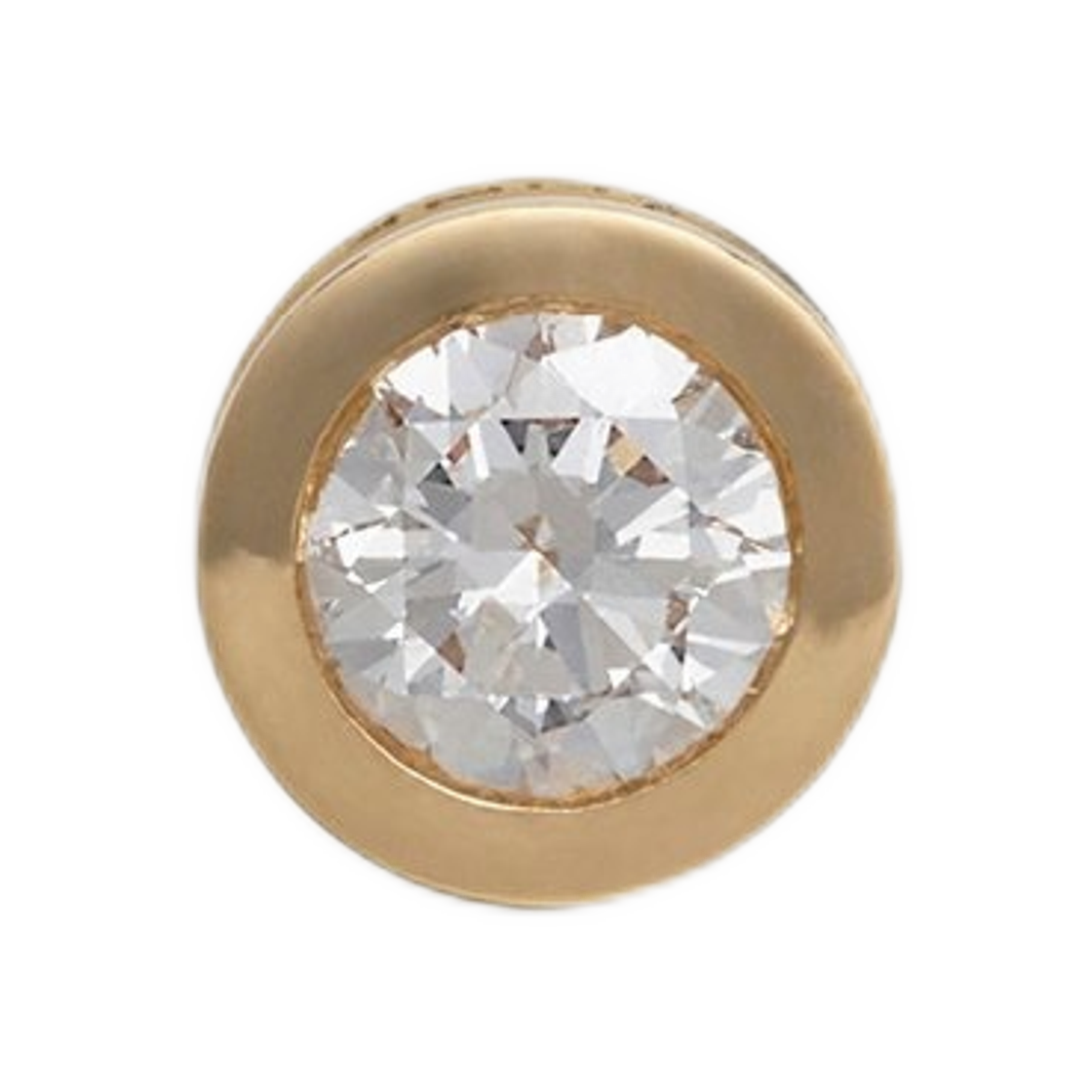 46P106GYD-37YW Celine Sentimental Brillant Stud in Yellow Gold and Diamond Yellow Gold White
