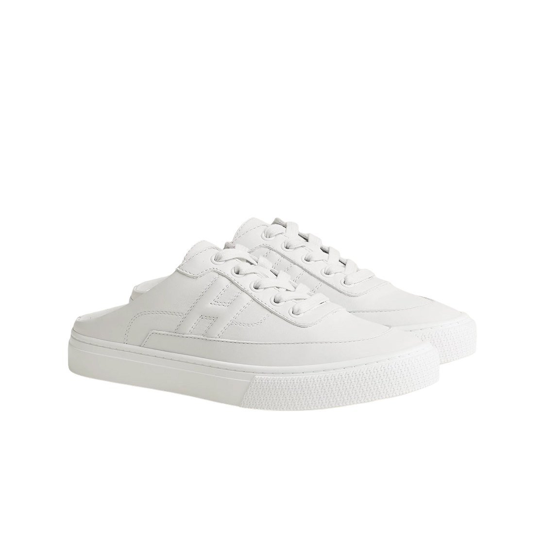 (W) 에르메스 킵 스니커즈 카프스킨 & 블랑((W) Hermes Keep Sneakers Calfskin & Blanc) - 2