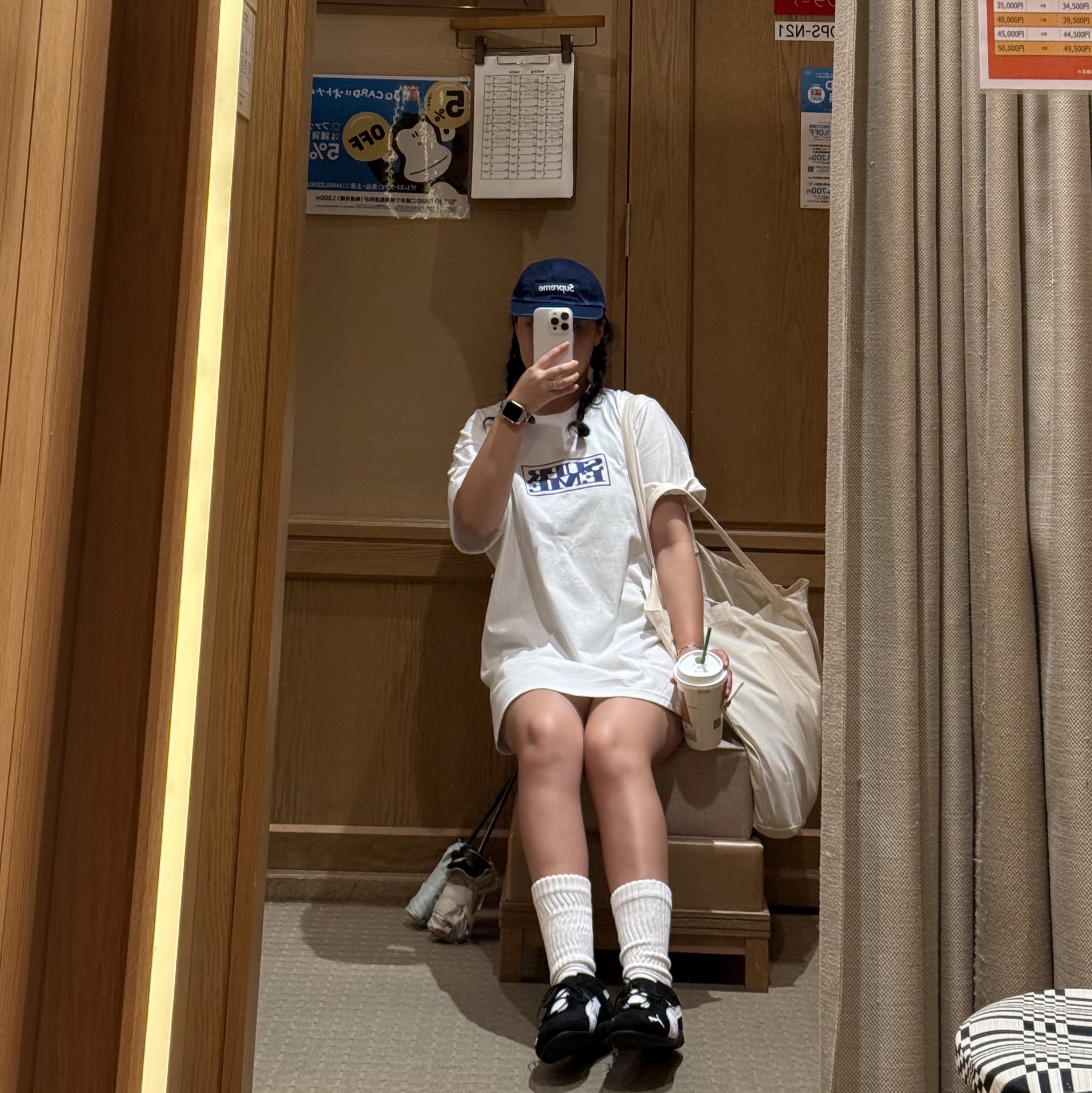 (W) Puma Speedcat Go Puma Black Puma White, Supreme Connect T-Shirt White - 24FW 착용 스타일