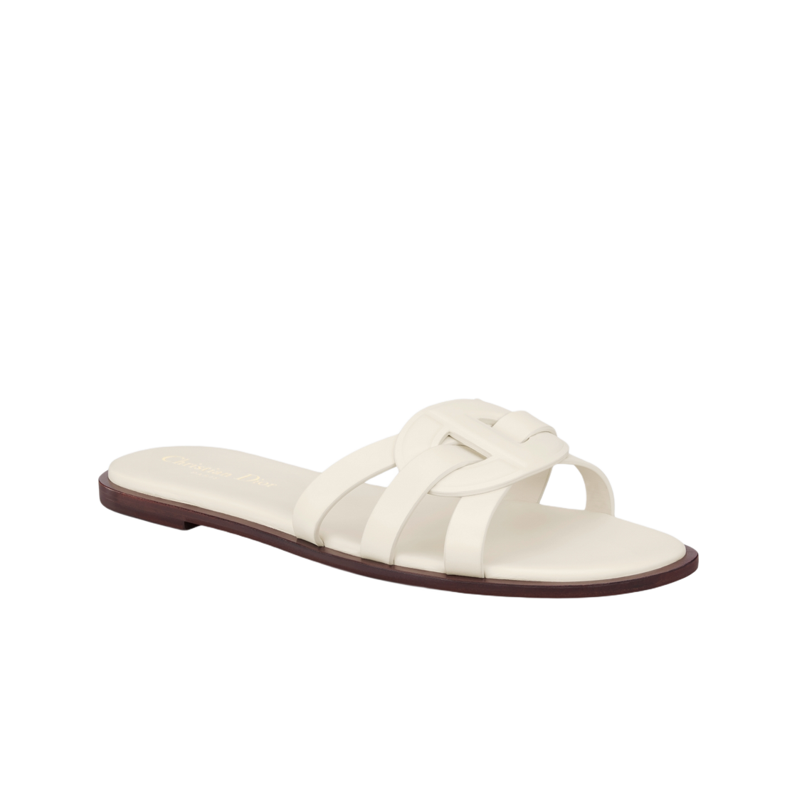 (W) 디올 D-클럽 슬라이드 카프스킨 화이트((W) Dior D-Club Slide Calfskin White) - 2