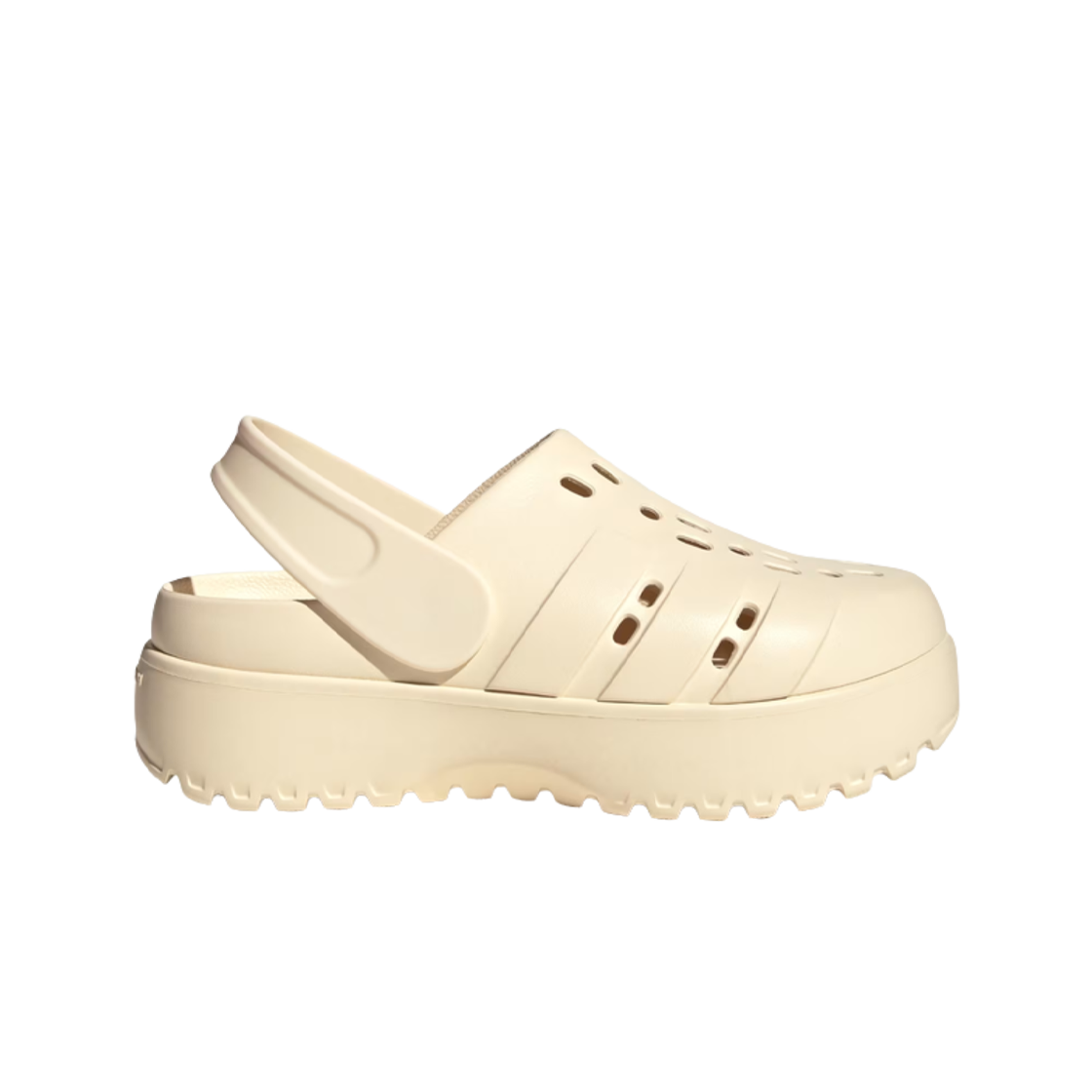(W) 아디다스 아딜렛 플랫폼 클로그 원더 화이트((W) Adidas Adilette Platform Clog Wonder White) - 1