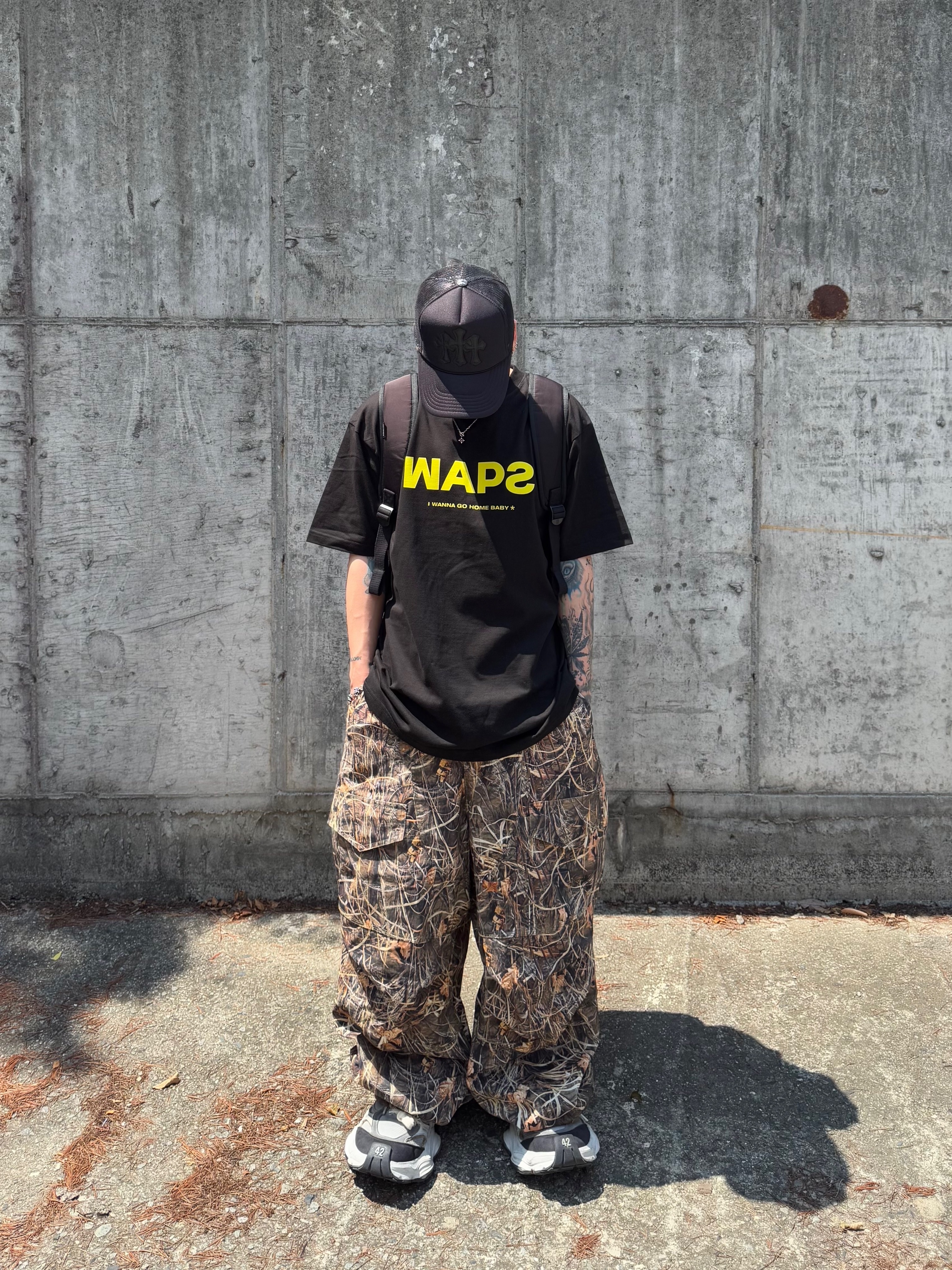 Converse x Drkshdw Oversized Backpack Black, Wapworks Utility 3T Lite Cargo Realtree 착용 스타일 - 6
