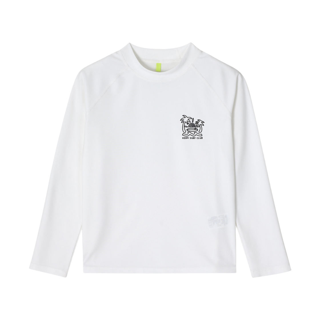 (키즈) 히로 드로잉 로고 래쉬 가드 화이트((Kids) Hiro Drawing Logo Rash Guard White) - 1