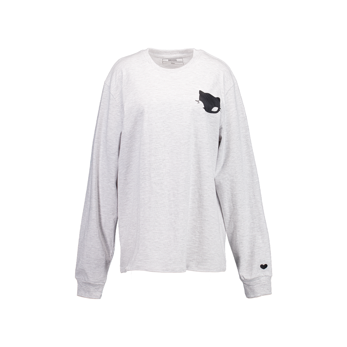 나비버스 체리 롱 슬리브탑 라이트그레이