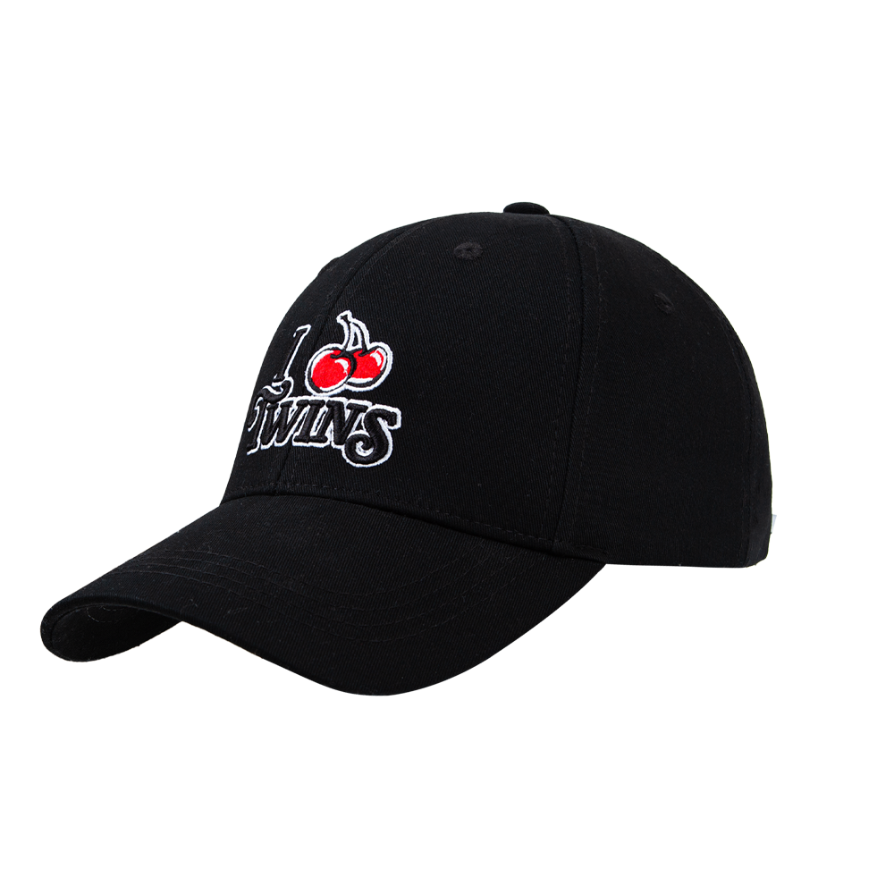KI255UPTCA002 LG TWINS X Kirsh I♥TWINS Ball Cap Black