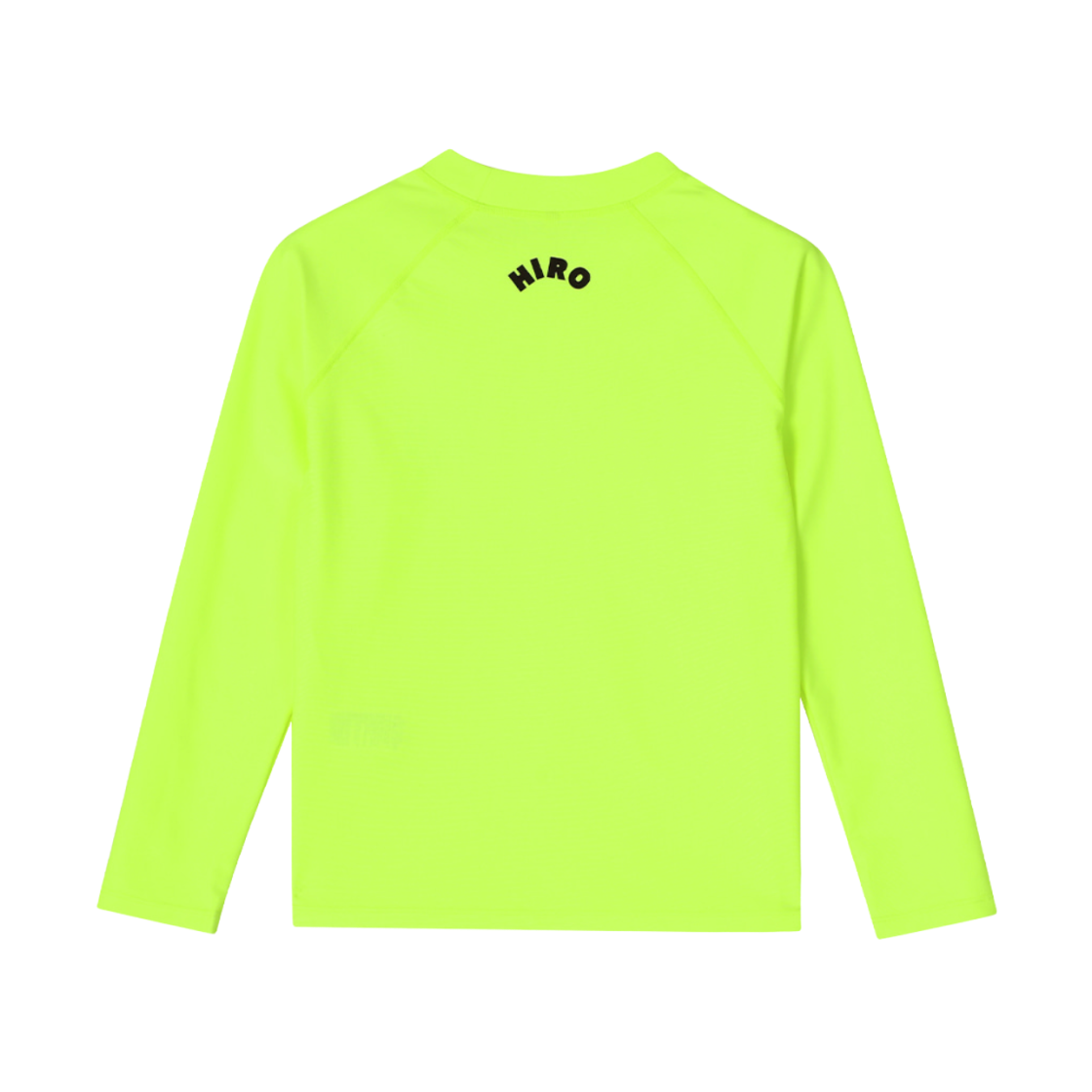 (키즈) 히로 드로잉 로고 래쉬 가드 네온 옐로우((Kids) Hiro Drawing Logo Rash Guard Neon Yellow) - 2