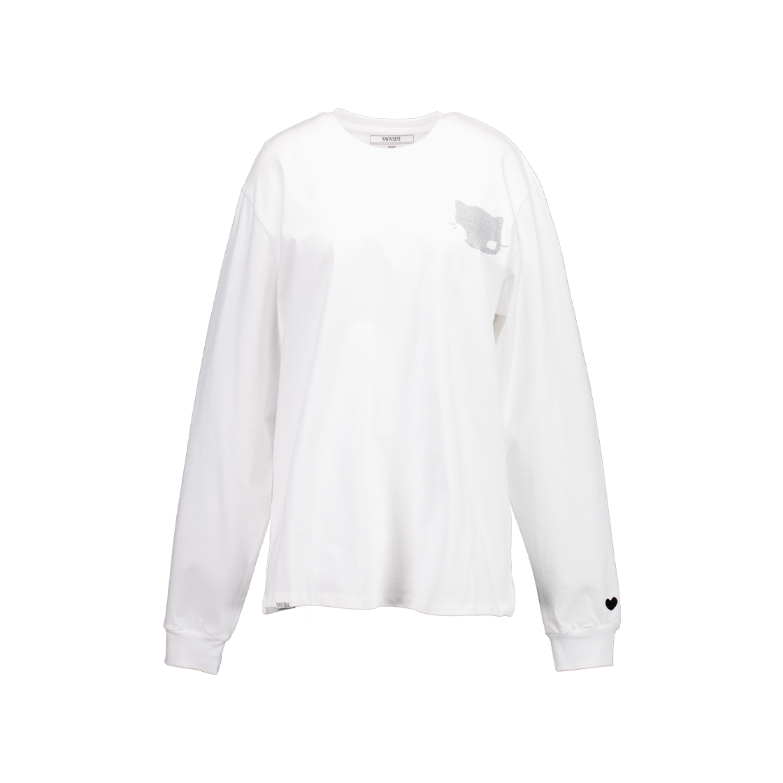 나비버스 체리 롱 슬리브탑 화이트