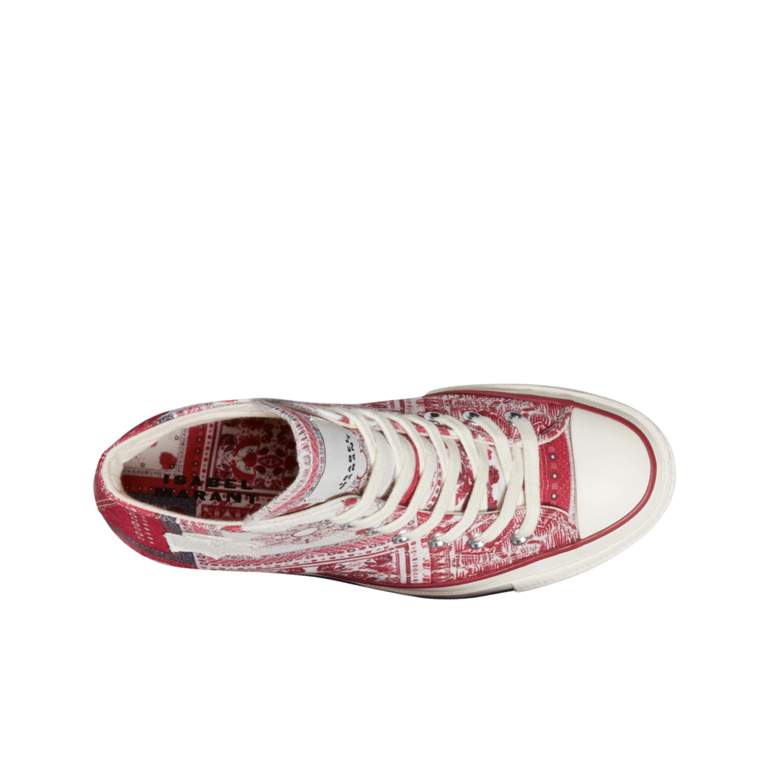 (W) 컨버스 x 이자벨 마랑 척 70 웨지 하이 바닐라 아이스 레드((W) Converse x Isabel Marant Chuck 70 Wedge Hi Vanilla Ice Red) - 2