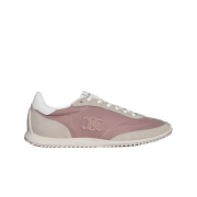 (W) Celine Racer Low Top Sneakers in Nylon Suede Calfskin and Calfskin Rosewood