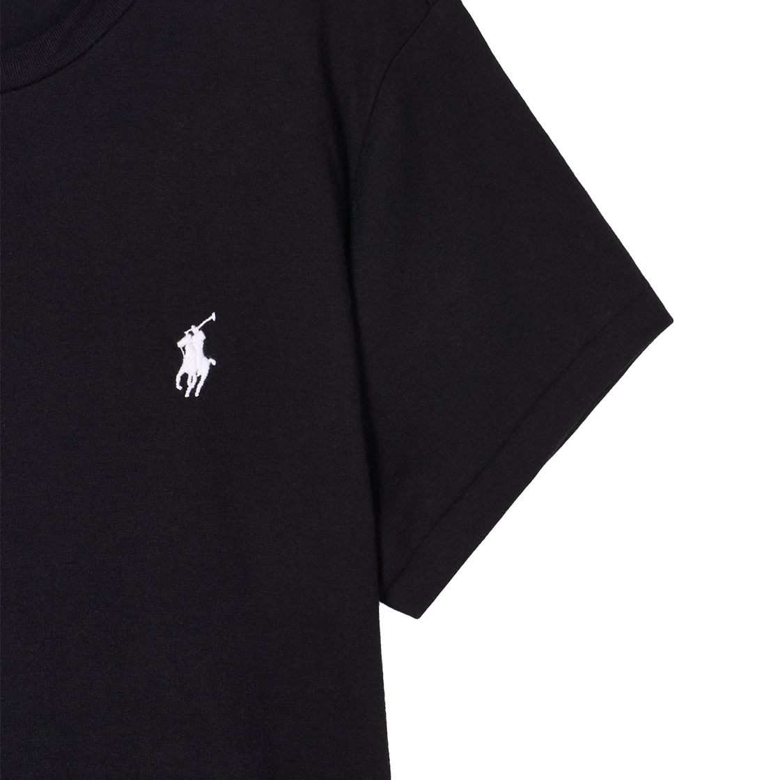 KW5CTSSRL71BK [30% 적립] Polo Ralph Lauren Women Cotton Jersey Crewneck Tee Black - 25FW - #5