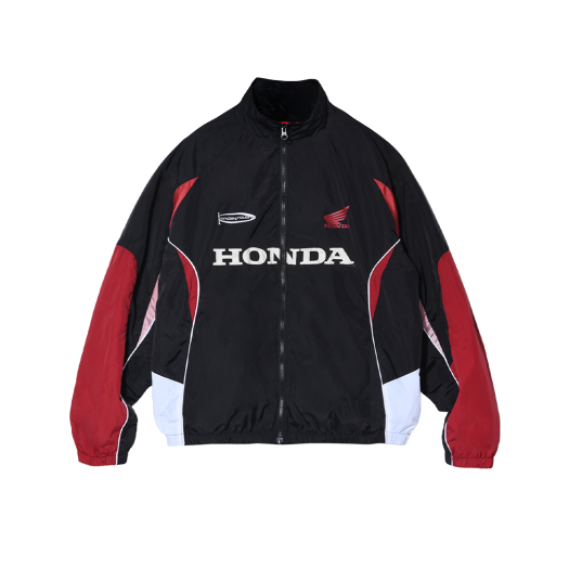 HEF1JK301SRD Honda Track Zip Up Jacket Black