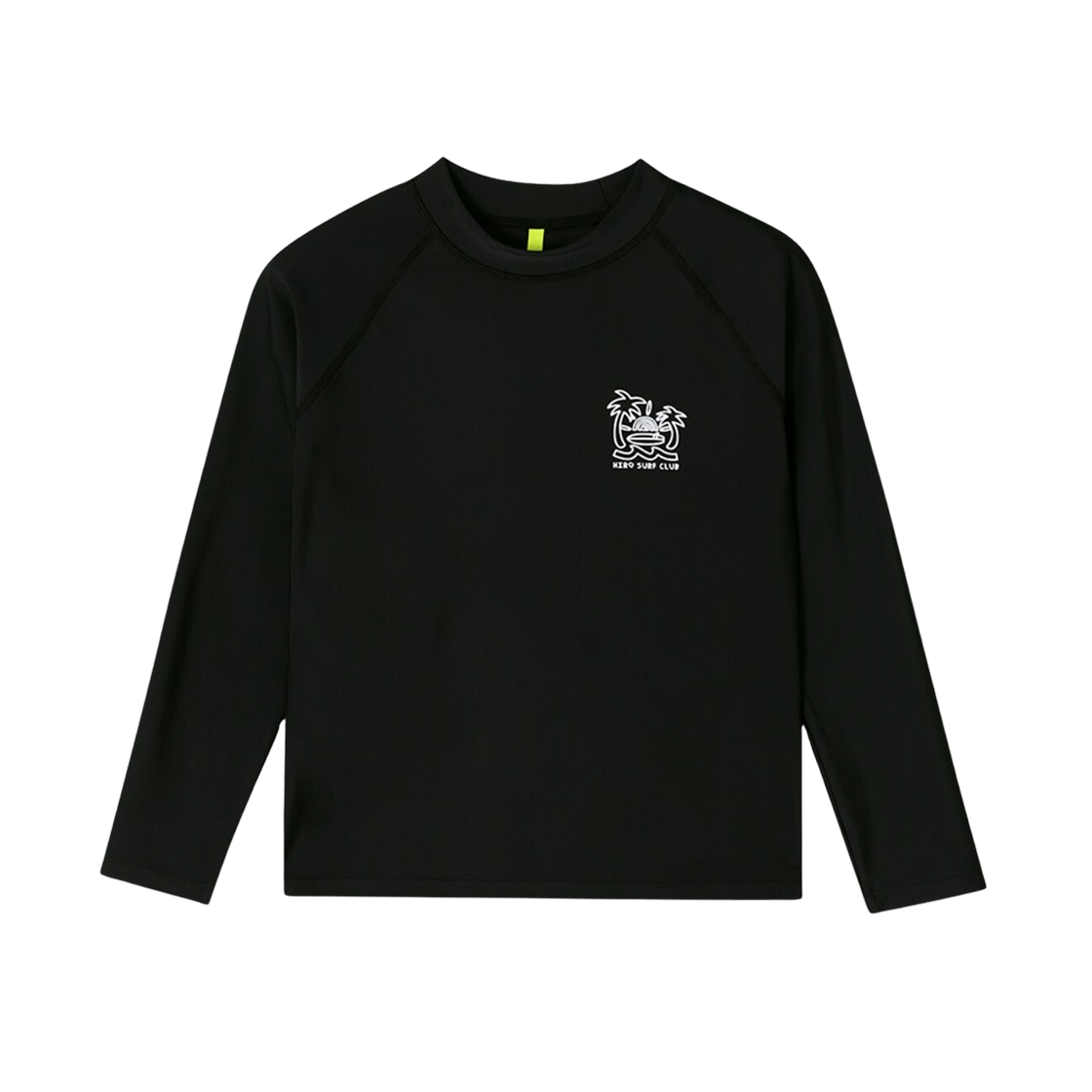 (키즈) 히로 드로잉 로고 래쉬 가드 블랙((Kids) Hiro Drawing Logo Rash Guard Black)