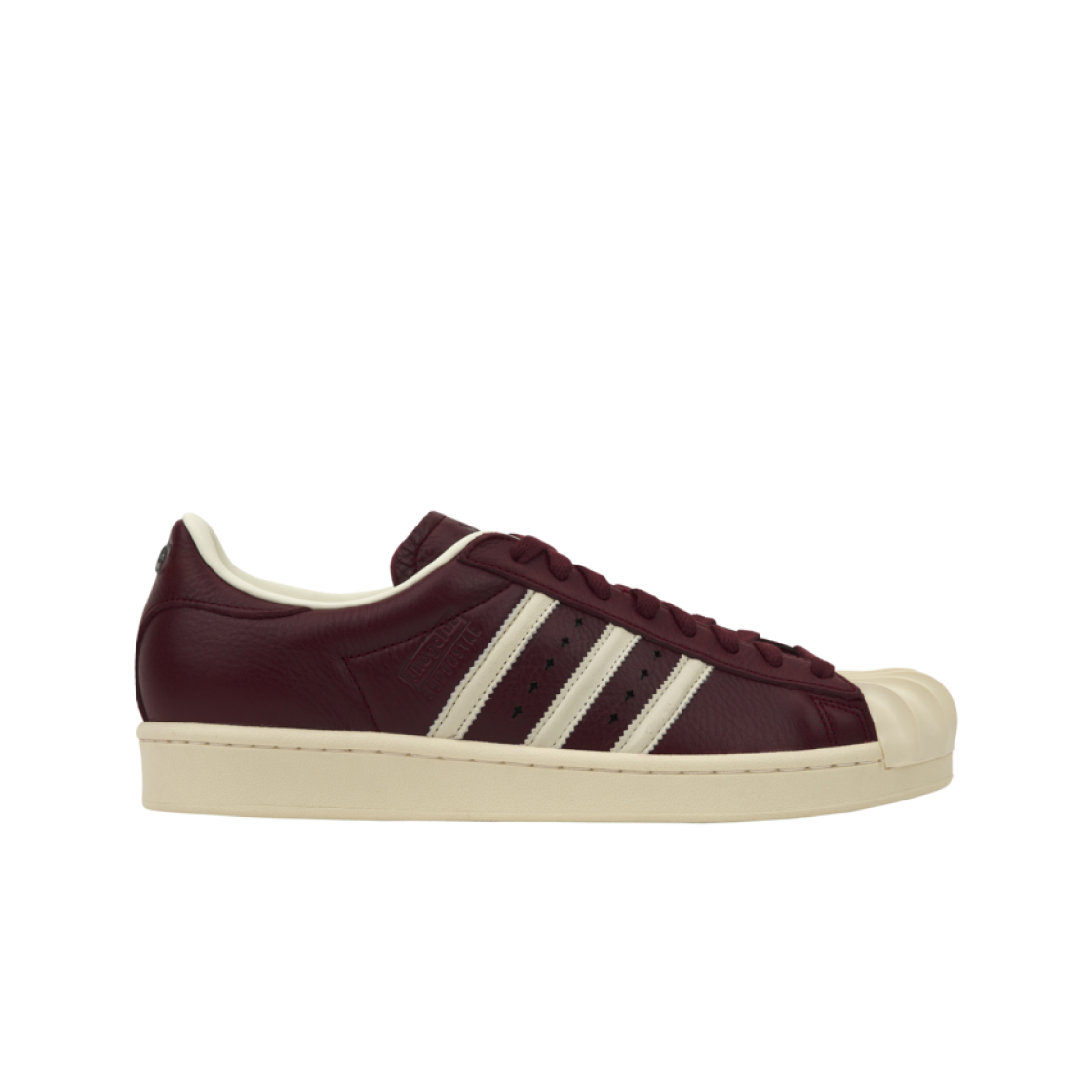 아디다스 x 떠그 클럽 슈퍼스타 빈티지 컬리지에이트 버건디 크림 화이트(Adidas x Thug Club Superstar Vintage Collegiate Burgundy Cream White)