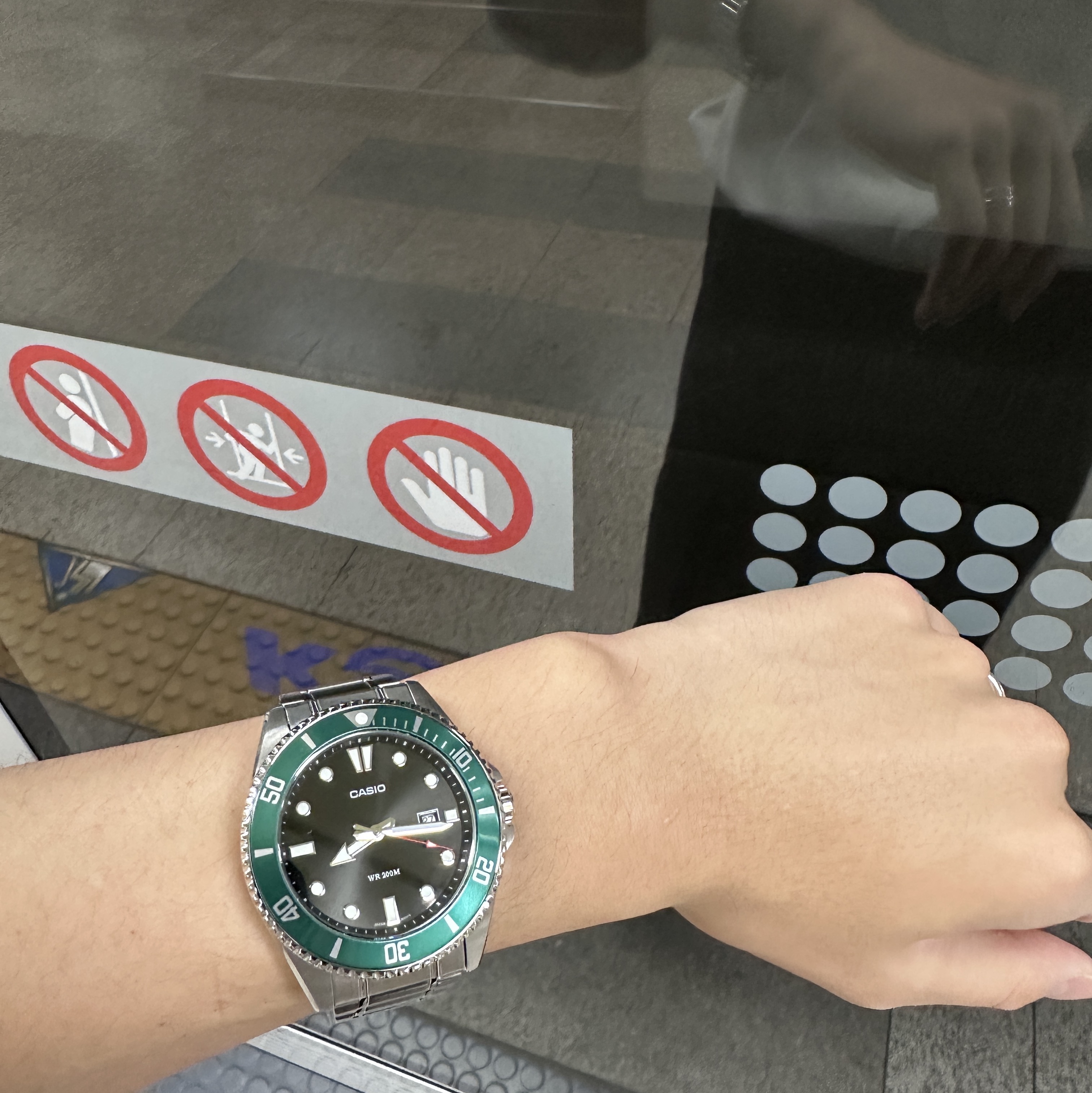 Casio MDV-107D-3AV, Gucci Diagonal Interlocking G Thin Ring 925 Sterling Silver 착용 스타일