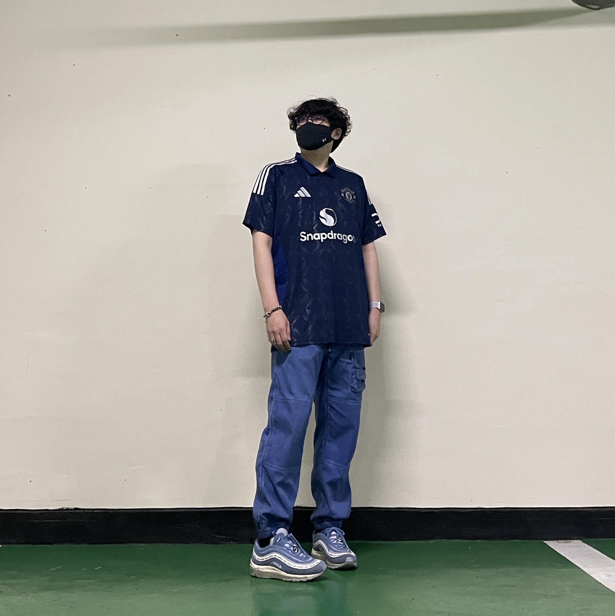 Adidas Manchester United 2024/25 Away Jersey Night Indigo - KR Sizing (Non Marking Ver.), Nike ACG Watchman Peak Pants Blue Void - Asia 착용 스타일 - 3