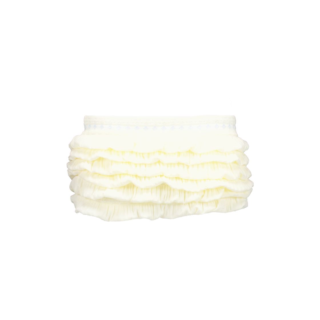 P0000BZP NAVIVERSE Layered Skirt Belt Ivory
