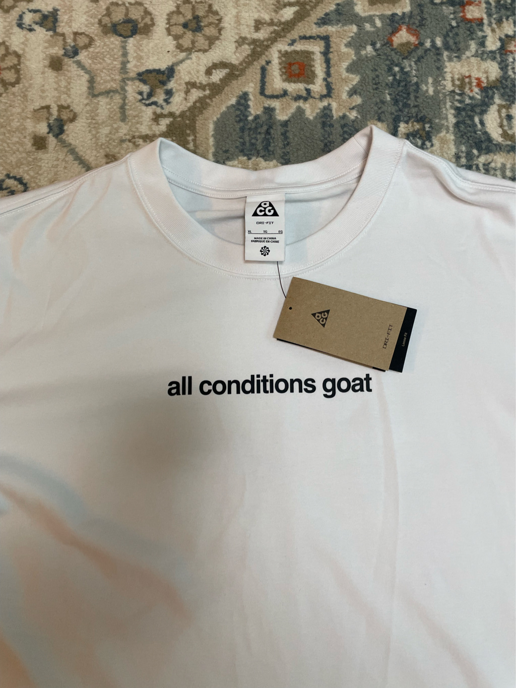 Nike ACG Dri-Fit T-Shirt Summit White - Asia 착용 스타일 - 2